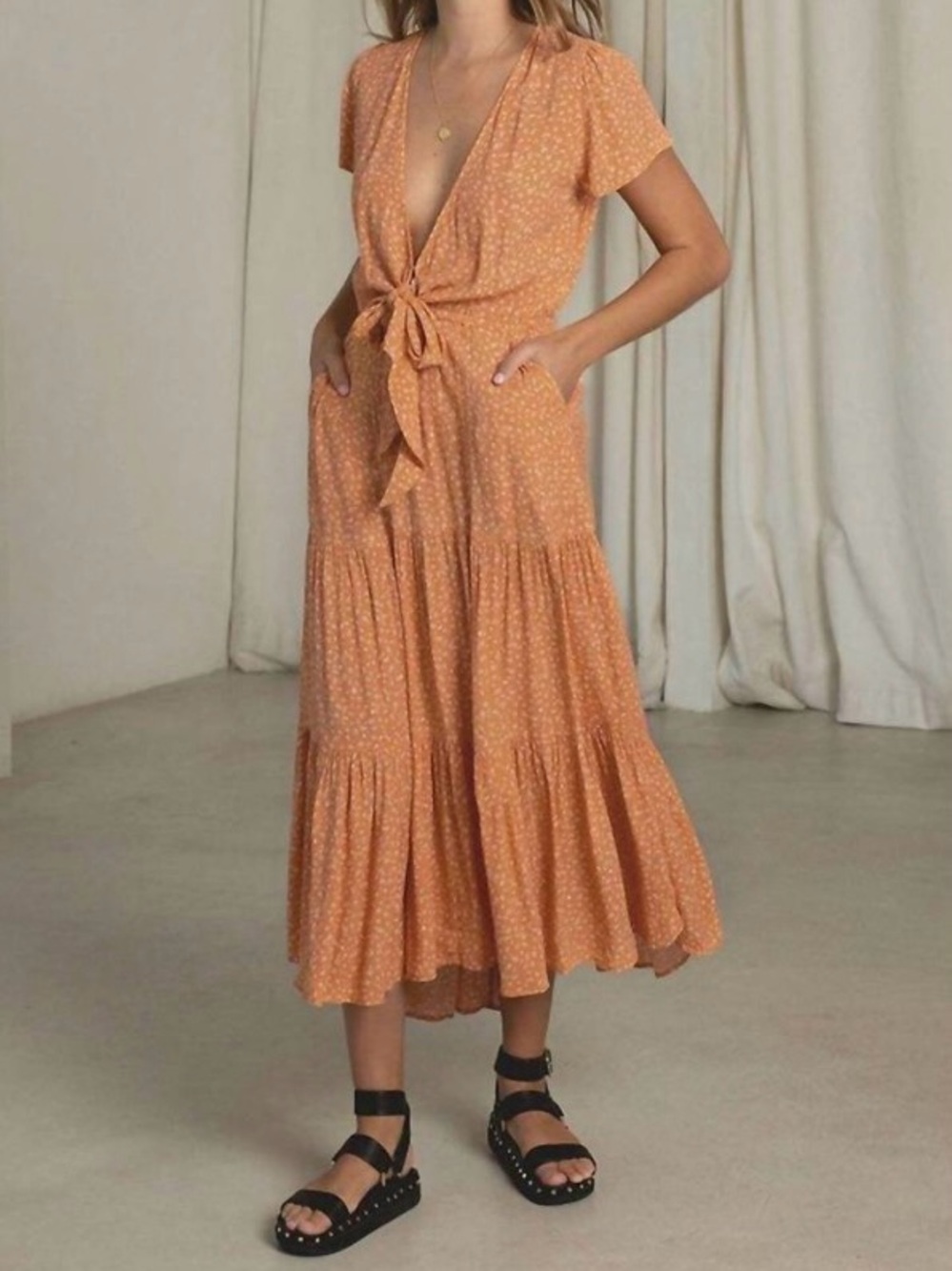 Anthropologie Kivari floral maxi dress - Picture 7 of 8